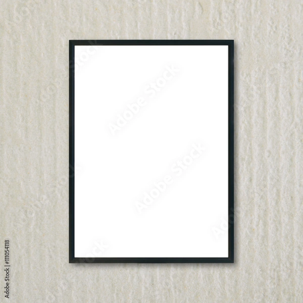 Obraz Mock up blank frame hanging on wall in room