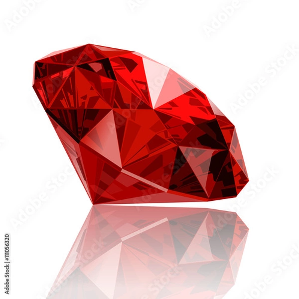 Fototapeta realistic vector ruby