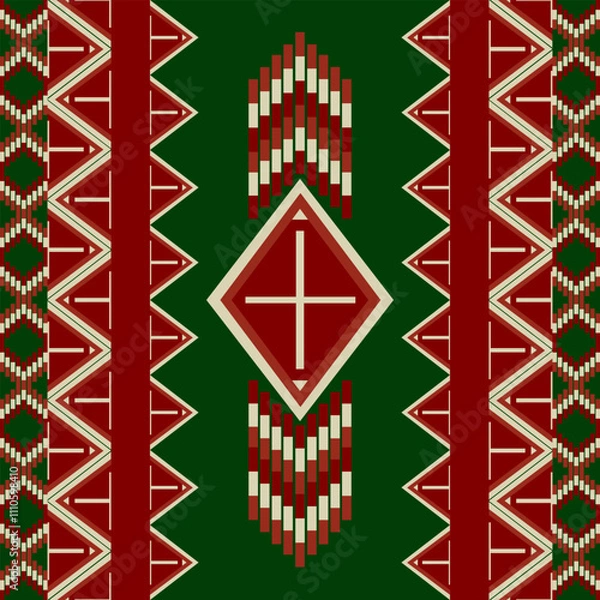 Obraz Geometric ethnic pattern 