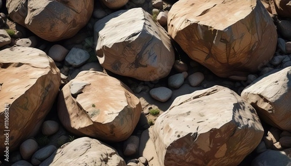 Obraz Camouflage pattern inspired by natural rocks and boulders, Texture, Print, Camo