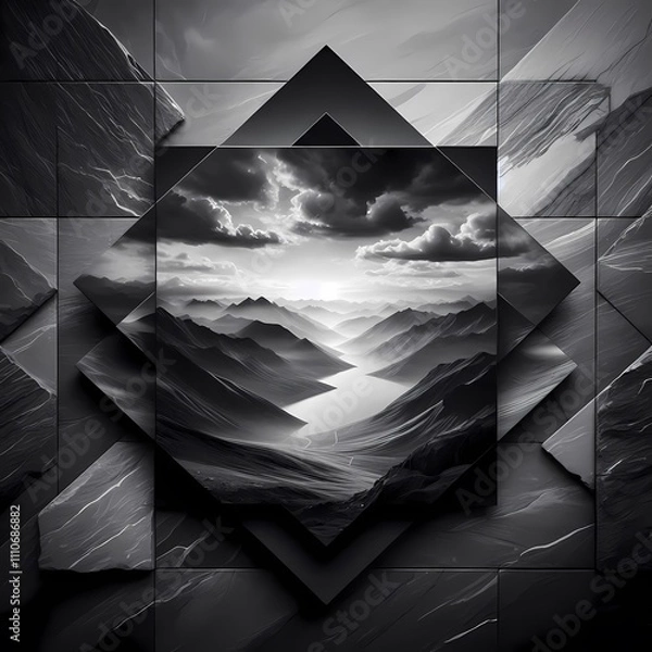 Obraz abstract background with triangles