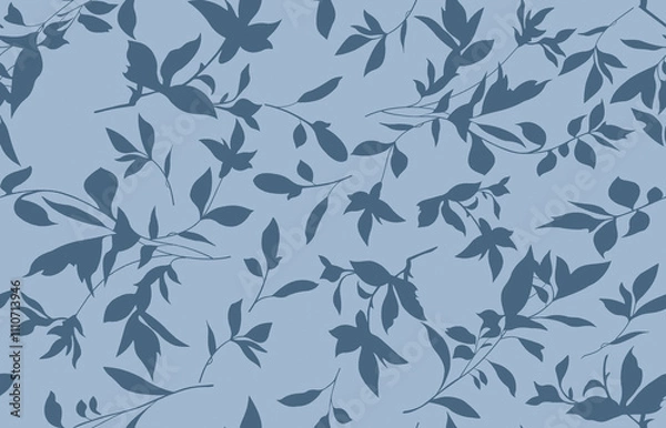 Obraz Abstract seamless pattern with plants, herbs and flowers