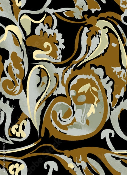 Obraz beautiful paisley pattern in the backgroundbeautiful paisley pattern in the background