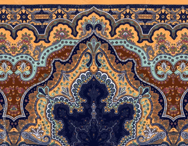 Obraz beautiful paisley pattern in the backgroundbeautiful paisley pattern in the background