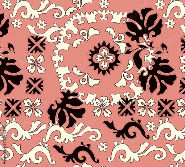 Obraz beautiful paisley pattern in the backgroundbeautiful paisley pattern in the background