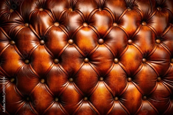 Fototapeta Luxurious Brown Leather Texture Background for Classic Design and Elegant Interiors - Imitation Artificial Leather with Rich Tones and Depth for High-End Visuals