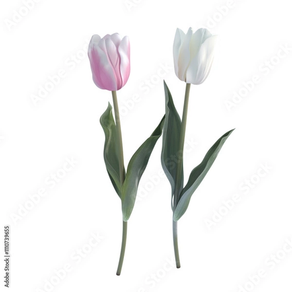 Fototapeta Two Tulips