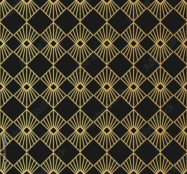 Fototapeta Art Deco style seamless pattern texture