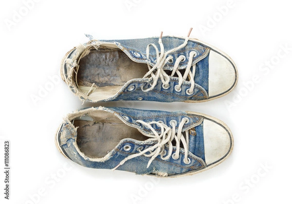 Fototapeta old sneakers