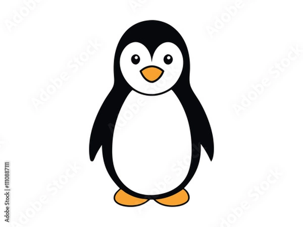 Obraz penguin on a white background
