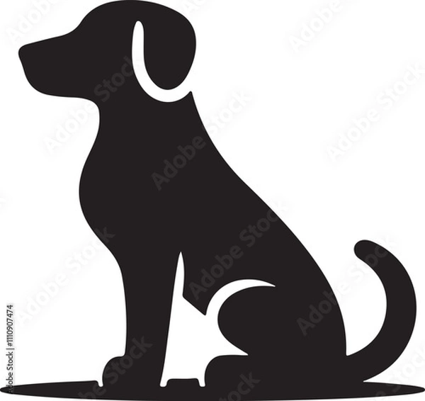 Obraz Cute Dog vector with white background