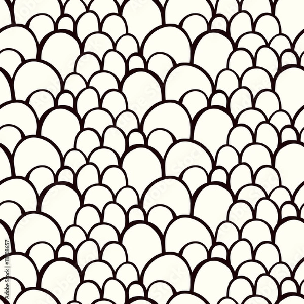 Fototapeta Seamless pattern with scale texture