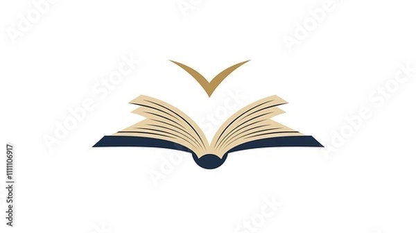 Obraz book minimalist logo