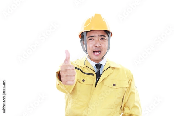 Fototapeta 笑顔の労働者