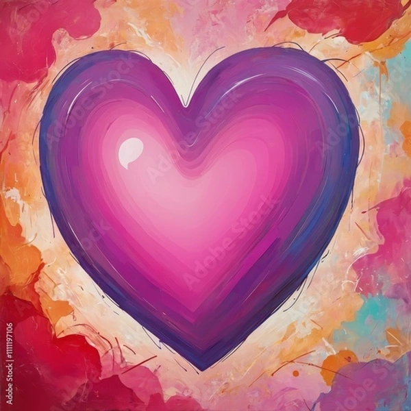 Obraz Vibrant apstraction of love