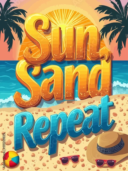 Obraz Sunshine Chronicles Sand & Repeat