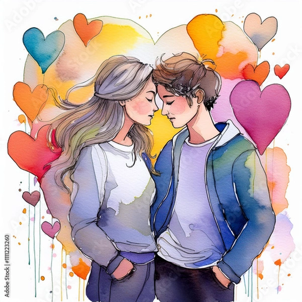 Obraz couple with heart