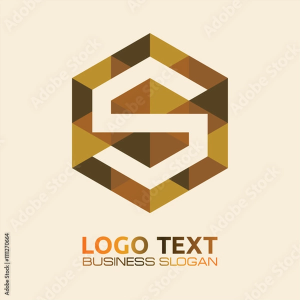 Fototapeta S  lettering logo is simple, easy to understand and authoritative