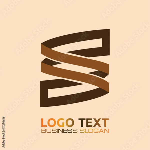 Fototapeta S  lettering logo is simple, easy to understand and authoritative