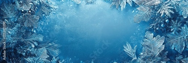 Fototapeta winter holiday solid background, copy space 