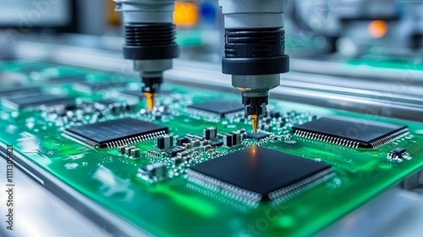 Obraz Automated robotic assembly of circuit boards