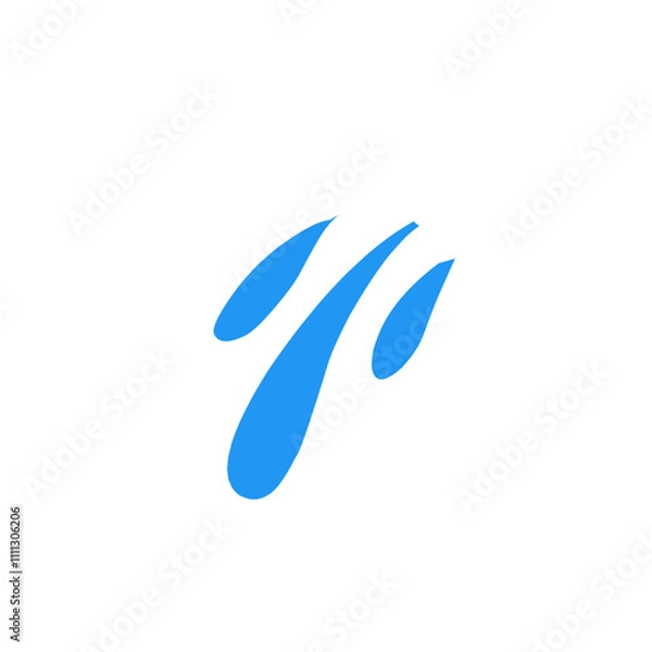 Obraz water splash vector illustration