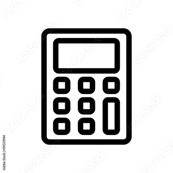 Obraz calculator Line Icon