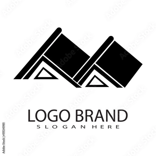Fototapeta home logo template that is unique and simple