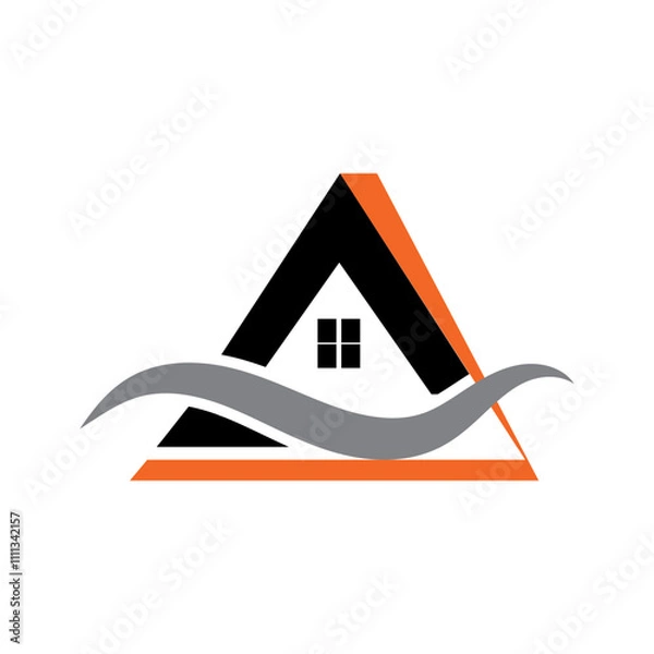 Obraz home logo template that is unique and simple