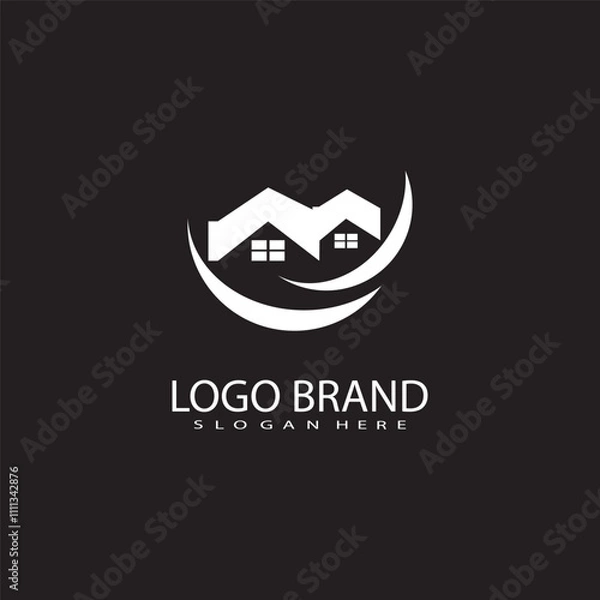 Fototapeta home logo template that is unique and simple
