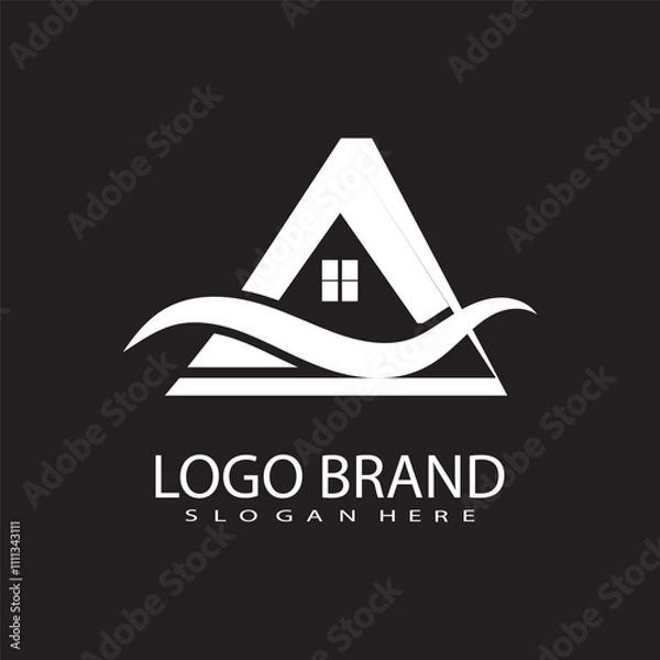 Obraz home logo template that is unique and simple