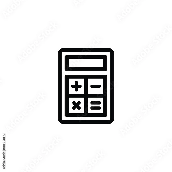 Obraz Calculator icon set vector