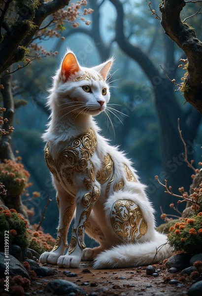 Obraz cat in the garden