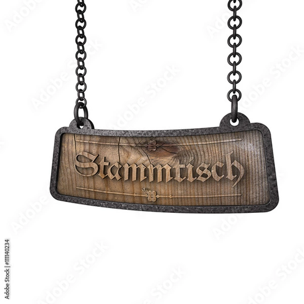 Obraz Łańcuch znaków Stammtisch