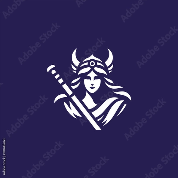 Fototapeta War goddess logo