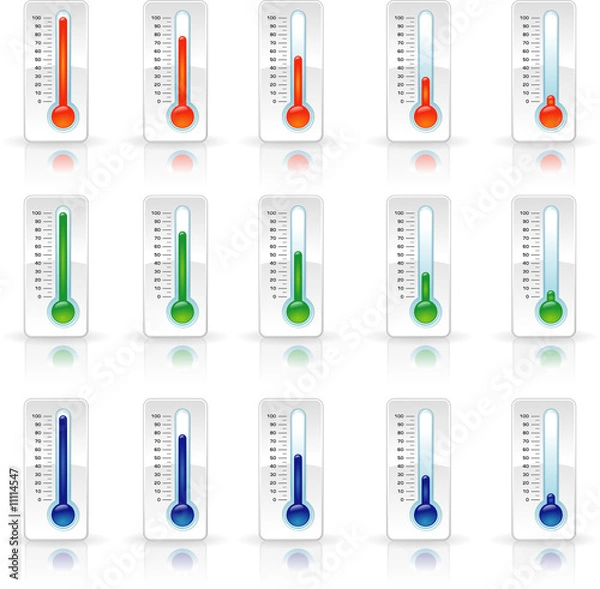 Fototapeta barometers with graduations for Spreadsheet