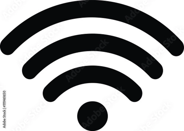Fototapeta wireless and wifi icon set. internet icon symbol sign collection, Connection lost symbol
