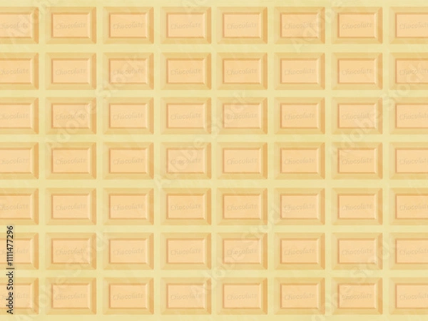 Fototapeta 板チョコのパターン（ホワイトチョコ）