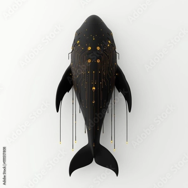 Fototapeta Digital Creation of an Artistic Animal Minimalist Design Indoor Environment Top-Down Viewpoint