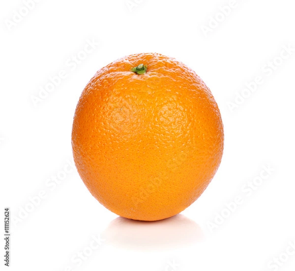 Obraz Ripe orange isolated on white background
