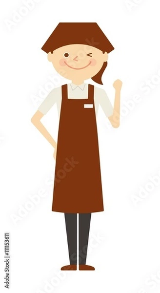 Fototapeta 販売員　女性　全身　働く人々