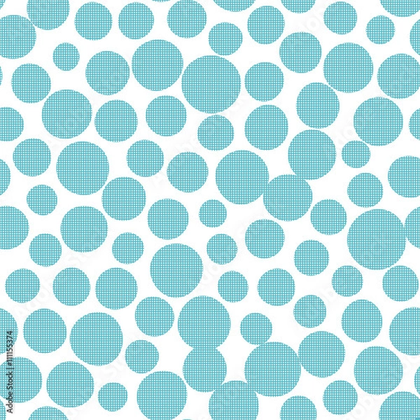Obraz Seamless dots pattern with white background