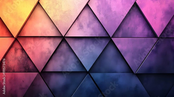 Fototapeta Abstract 3D Triangle Background