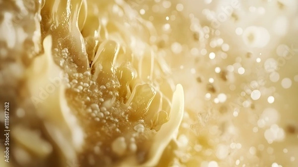 Fototapeta Microscopic view of hair follicles reveals intricate details of human biology, showcasing the complexity and beauty of natural growth processes.