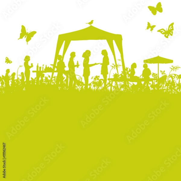 Obraz Gartenfest im Grünen