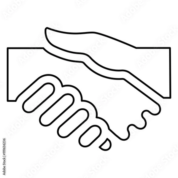 Obraz Title+ in line style