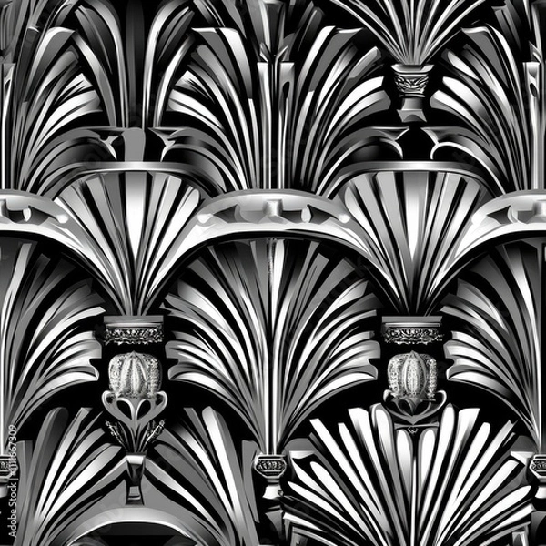 Obraz Monochrome architectural pattern.