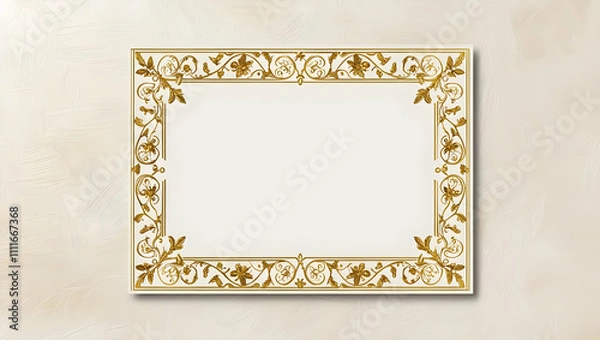 Fototapeta Elegant Ornate space write text Frame
