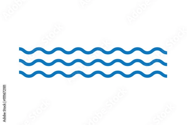 Obraz Water wave sign vector
