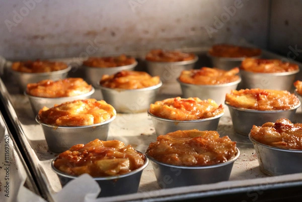 Obraz オーブンで焼くりんごのタルトタタンケーキ